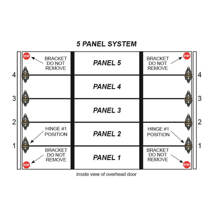 5 Panel Commercial Overhead Door System
