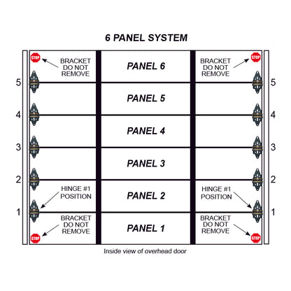 6 Panel Commercial Overhead Door System