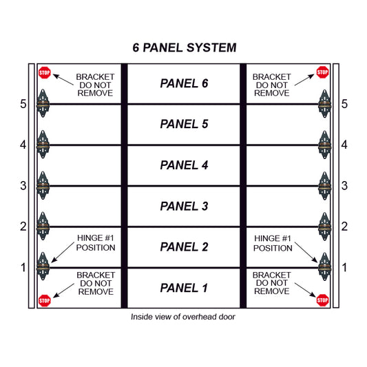 6 Panel Commercial Overhead Door System