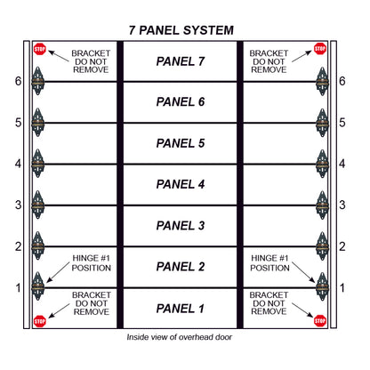 7 Panel Commercial  Overhead Door System