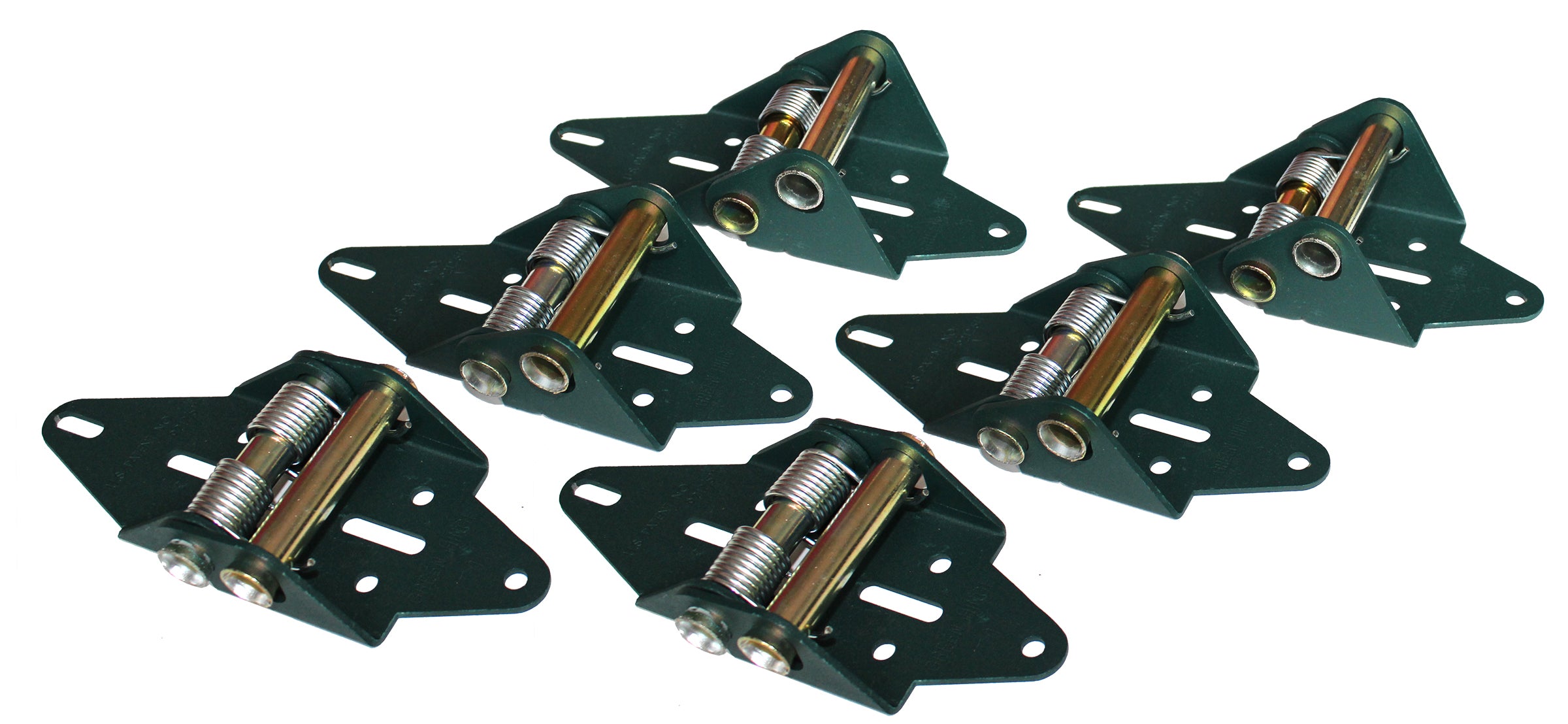 Single Stall 4 Panel Residential Garage Door System – Green Hinge