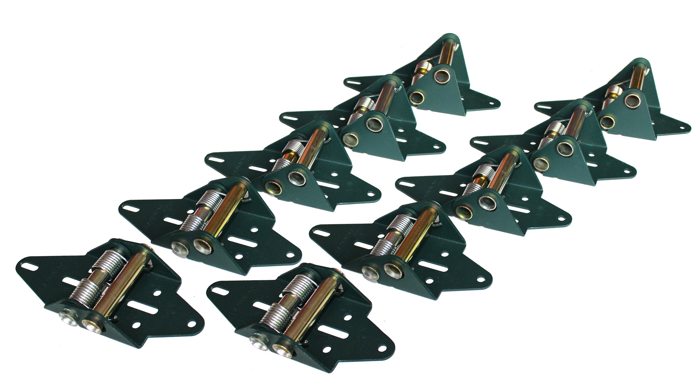 6 Panel Residential Garage Door System (R4416-60) – Green Hinge of